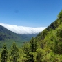 Hier gab es einen "Wolkenwasserfall" zu bestaunen